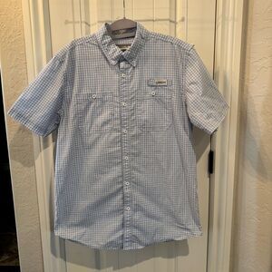 Magellan Outdoors Men's Blue Checkered Shirt